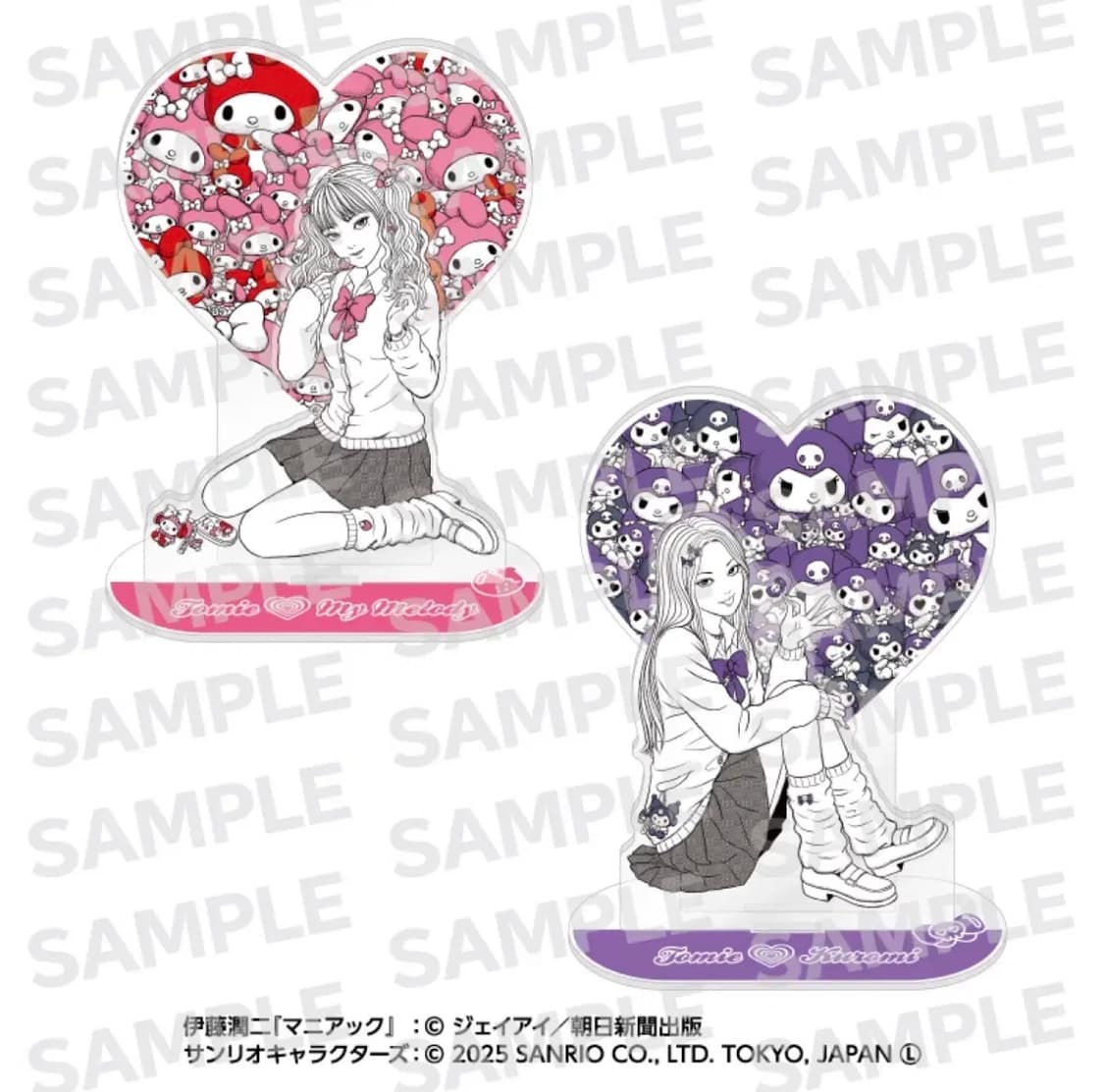 이토준지 산리오 콜라보 팝업 아크릴 스탠드 토미에 마이멜로디 상품이미지2
