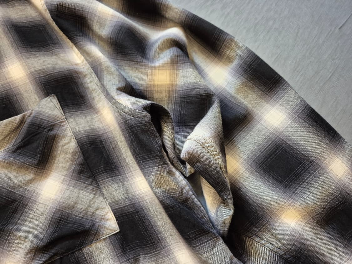 999HUMANITY 옴브레 체크 셔츠 상품이미지4