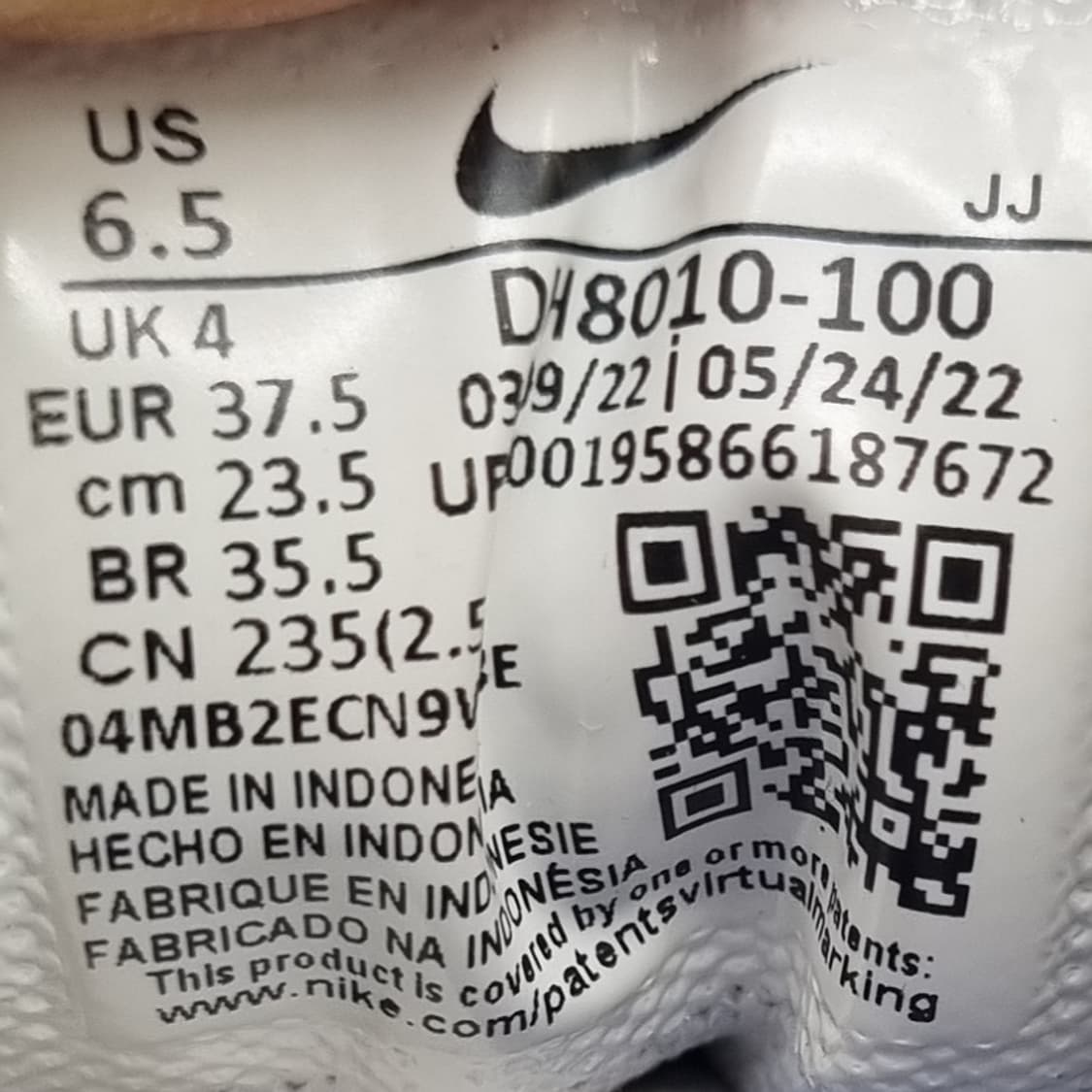 나이키 에어맥스 90 트리플화이트 운동화235 상품이미지6