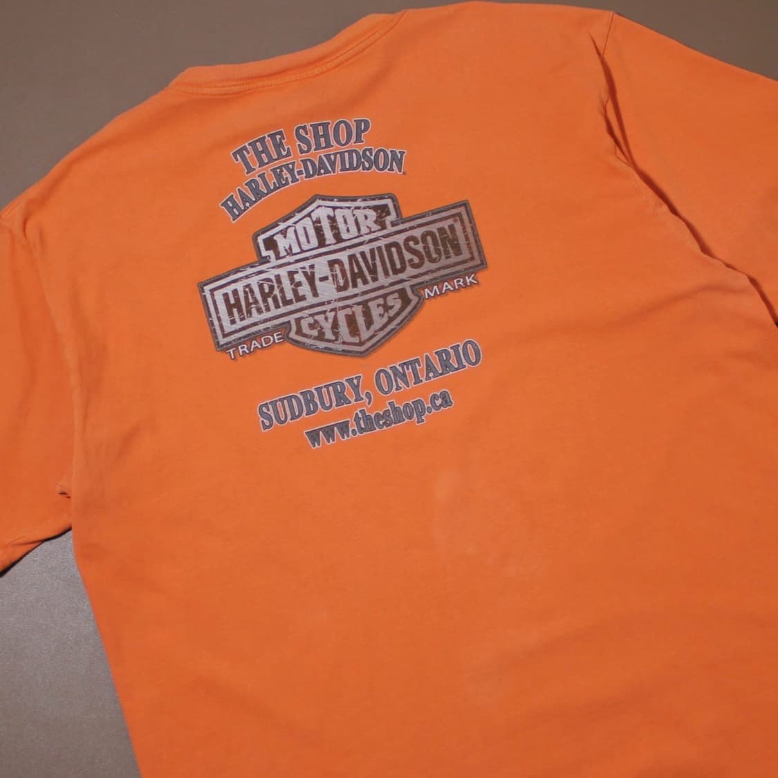 00's Harley-Davidson 할리 데이비슨 USA 오렌지 반팔 상품이미지2