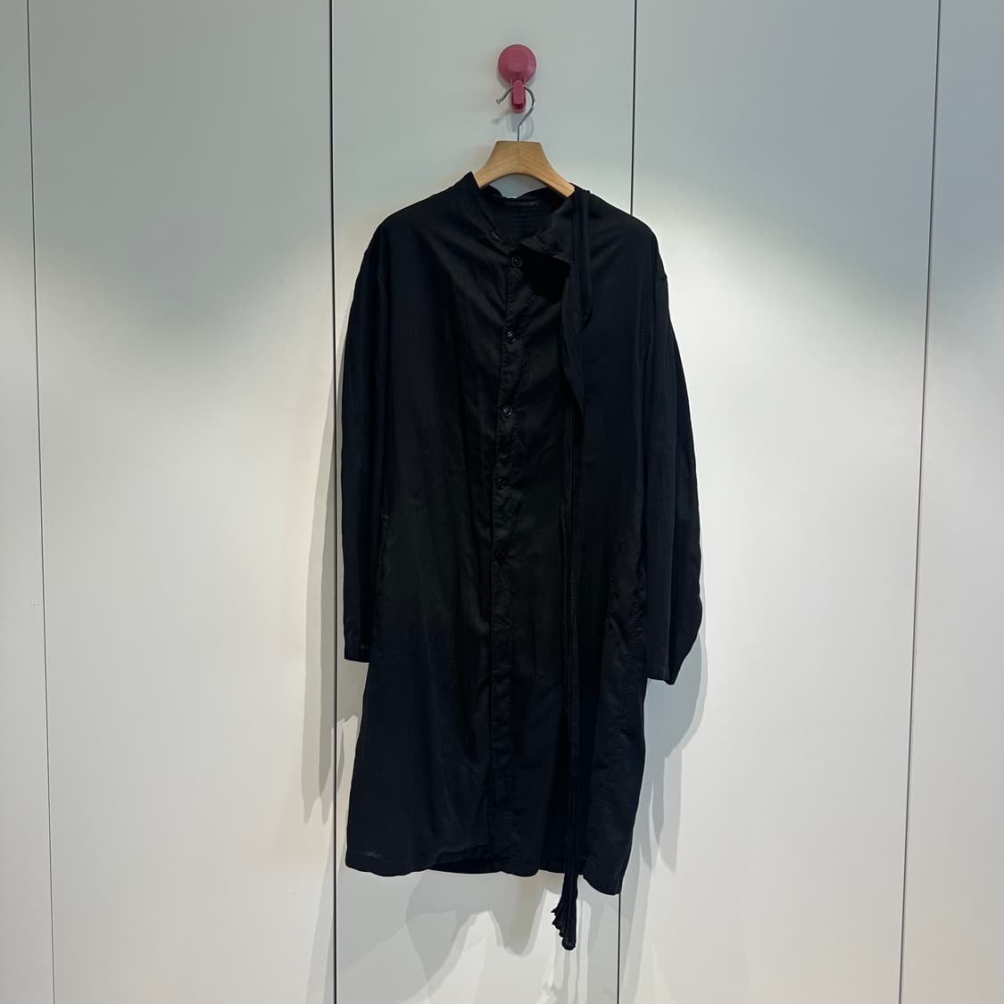 요지야마모토 뿌르옴므 스카프 텐셀 코트 상품이미지6