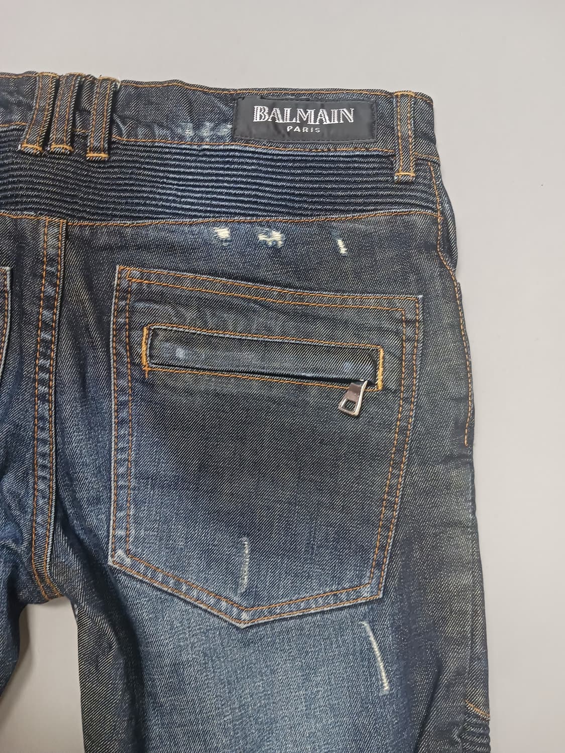 [32] 발망 빈티지 녹워싱 바이커진 청바지 상품이미지10