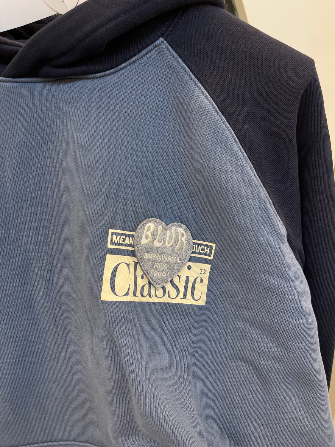 BLUR 블러 패치 나그랑 후드티 2사이즈 상품이미지3