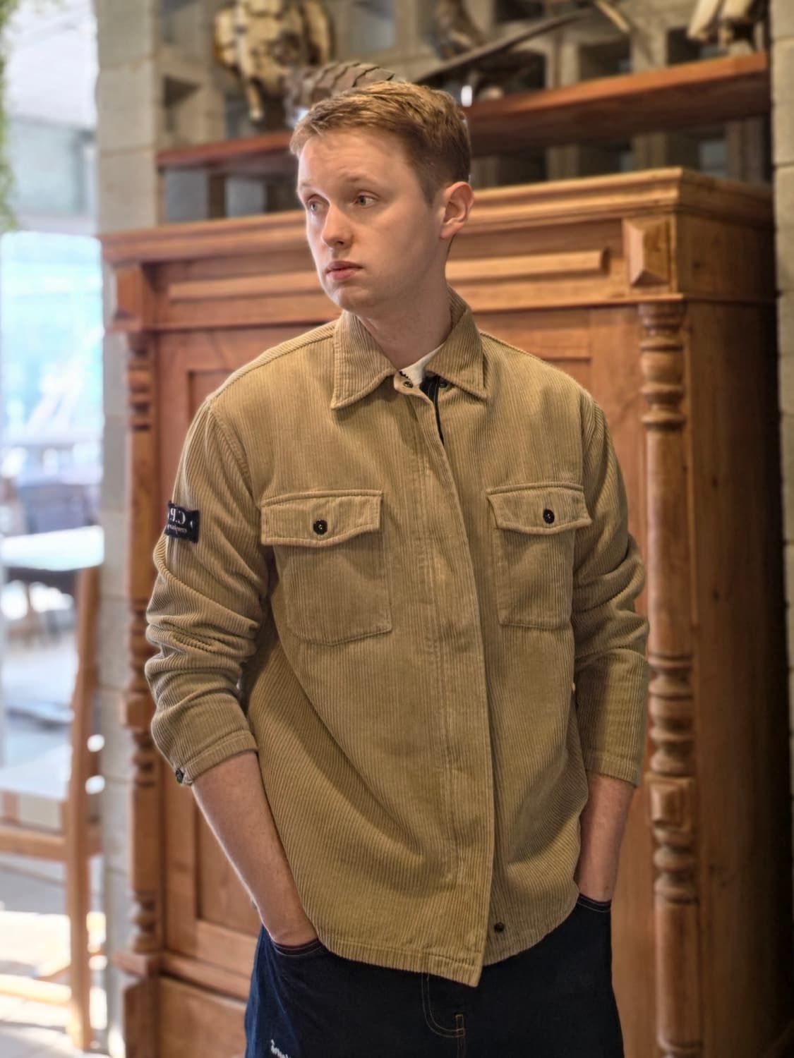 98AW 씨피컴퍼니 코듀로이 오버셔츠 재킷 상품이미지1