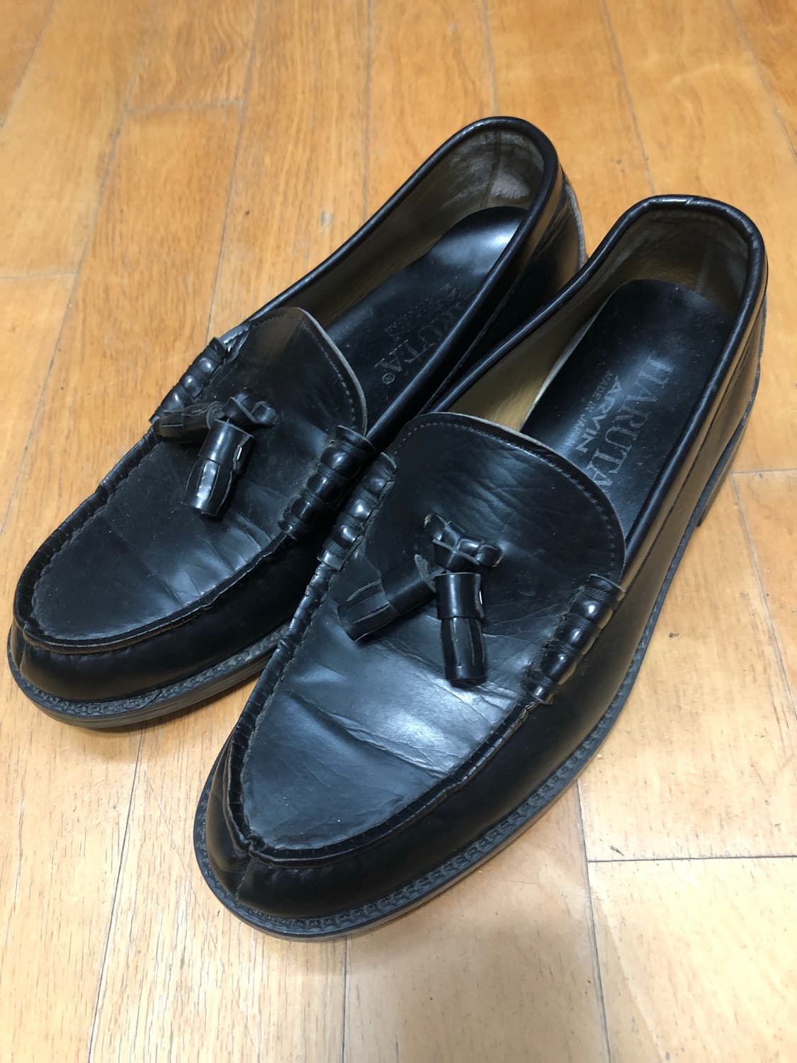 하루타 HARUTA 블랙 태슬 로퍼 260 상품이미지1