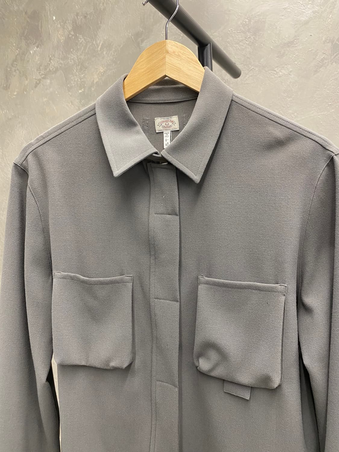 [44] 90s 조르지오 아르마니 아카이브 피스 폴리쉘 셔츠 자켓 상품이미지3