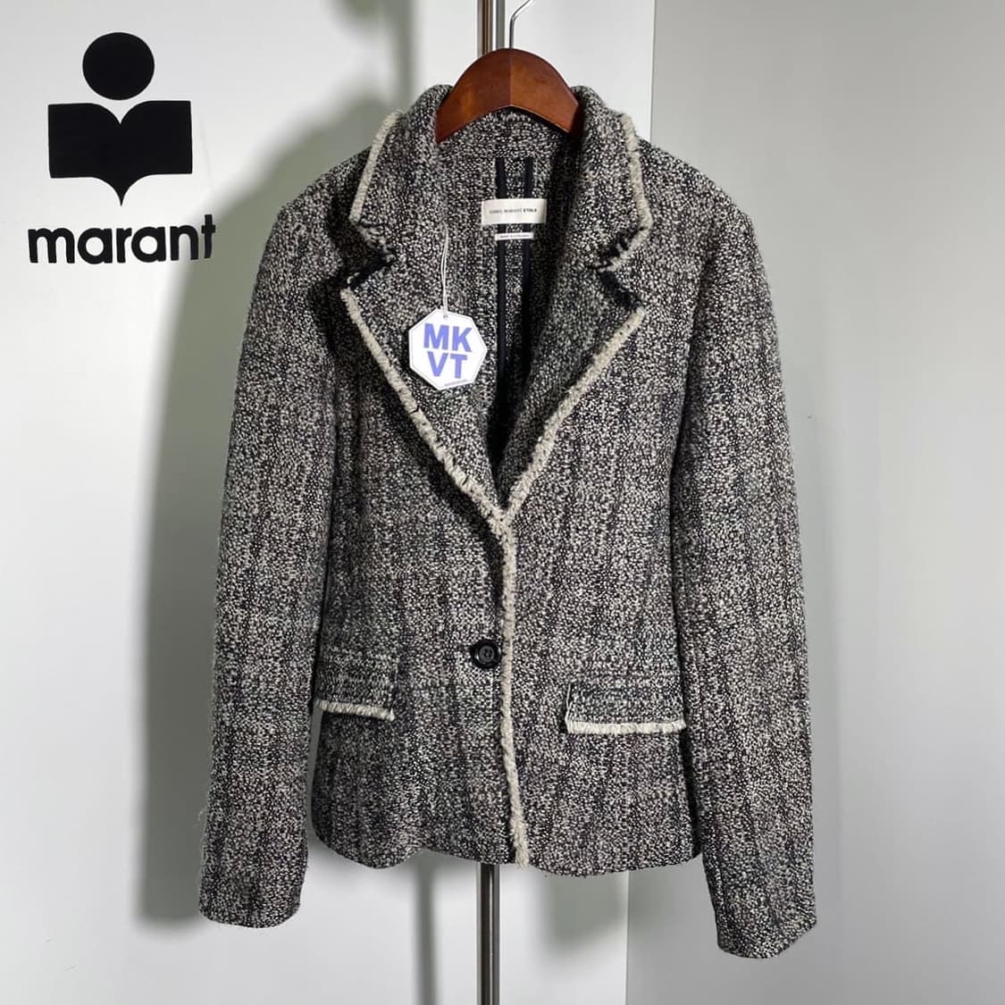 이자벨마랑 트위드 싱글 자켓 상품이미지1