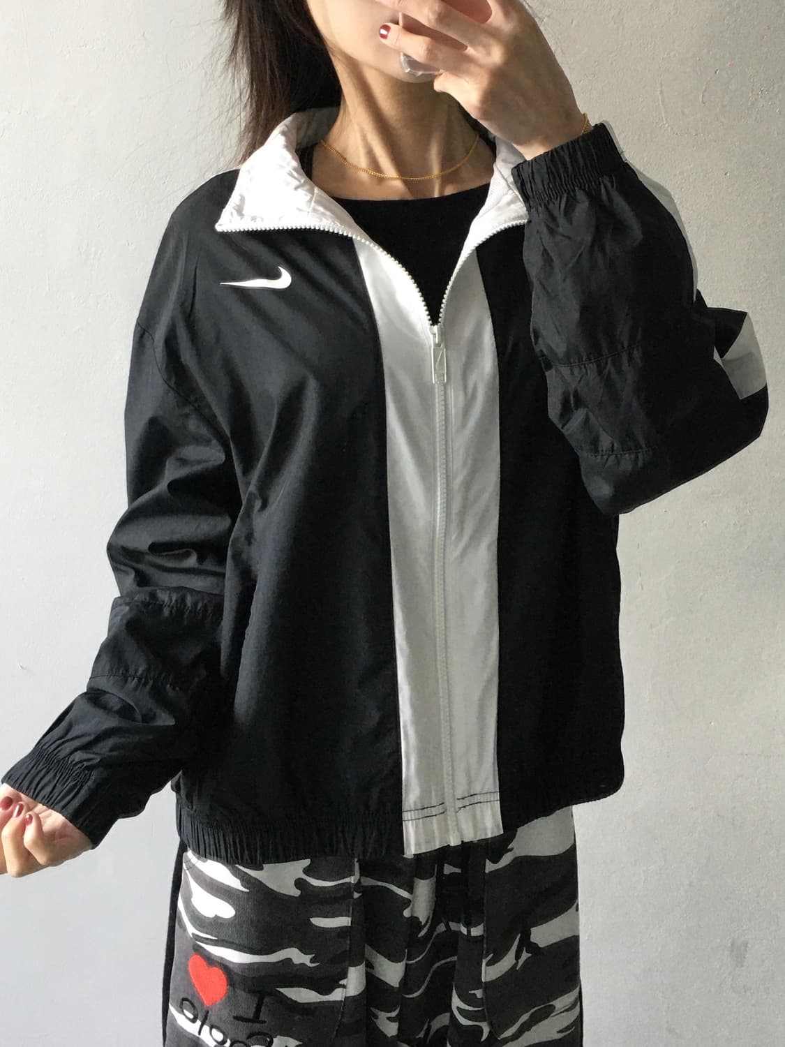 나이키 가슴로고 바람막이 자켓 상품이미지1