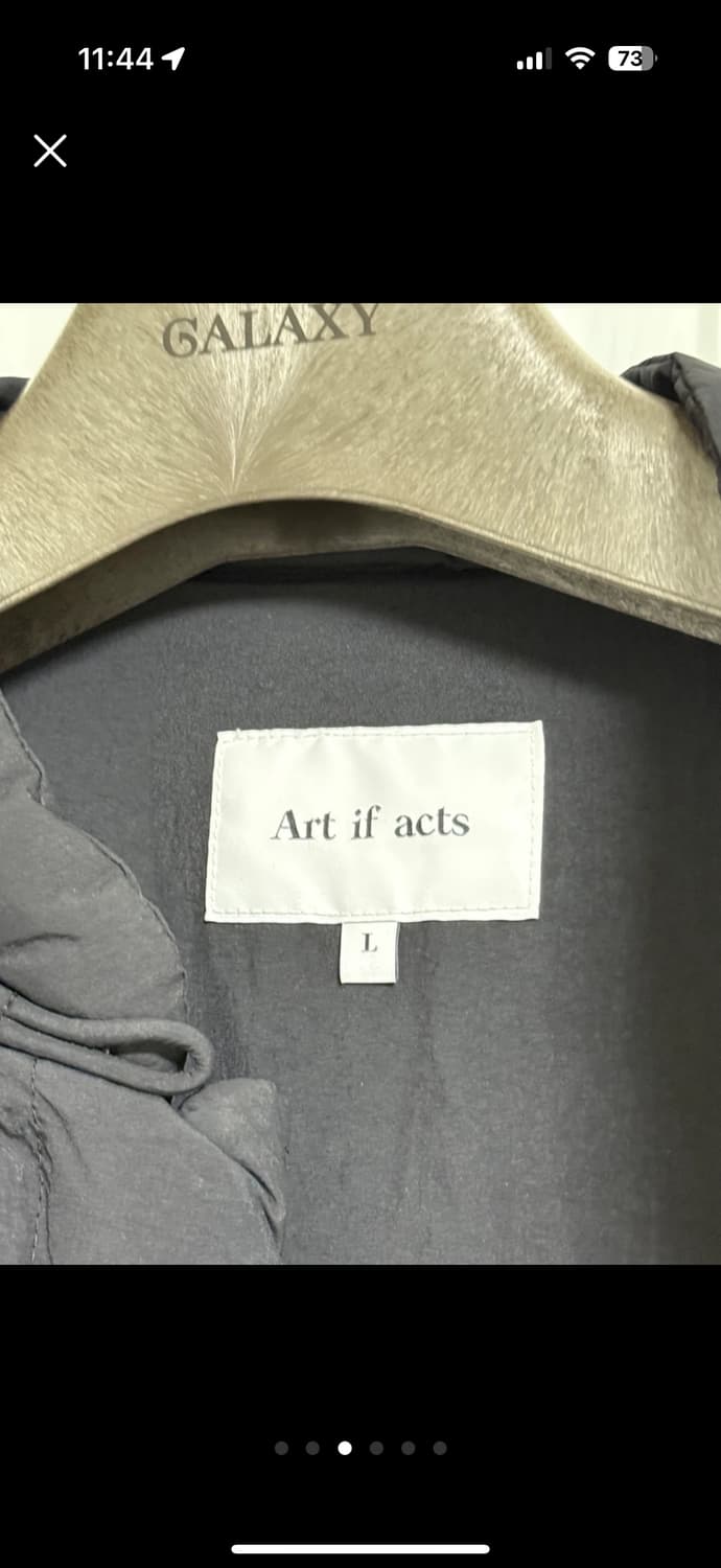 Art if acts 아트이프액츠 블랙퀼팅자켓 L사이즈 구스다운 경량패딩 상품이미지3