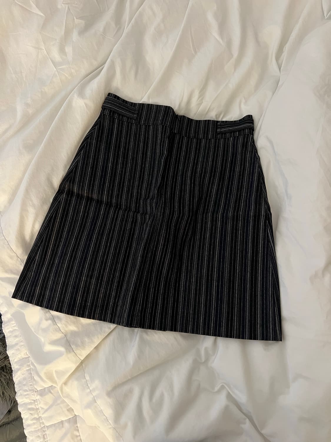 스트라이프 하이웨스트 스커트 상품이미지1