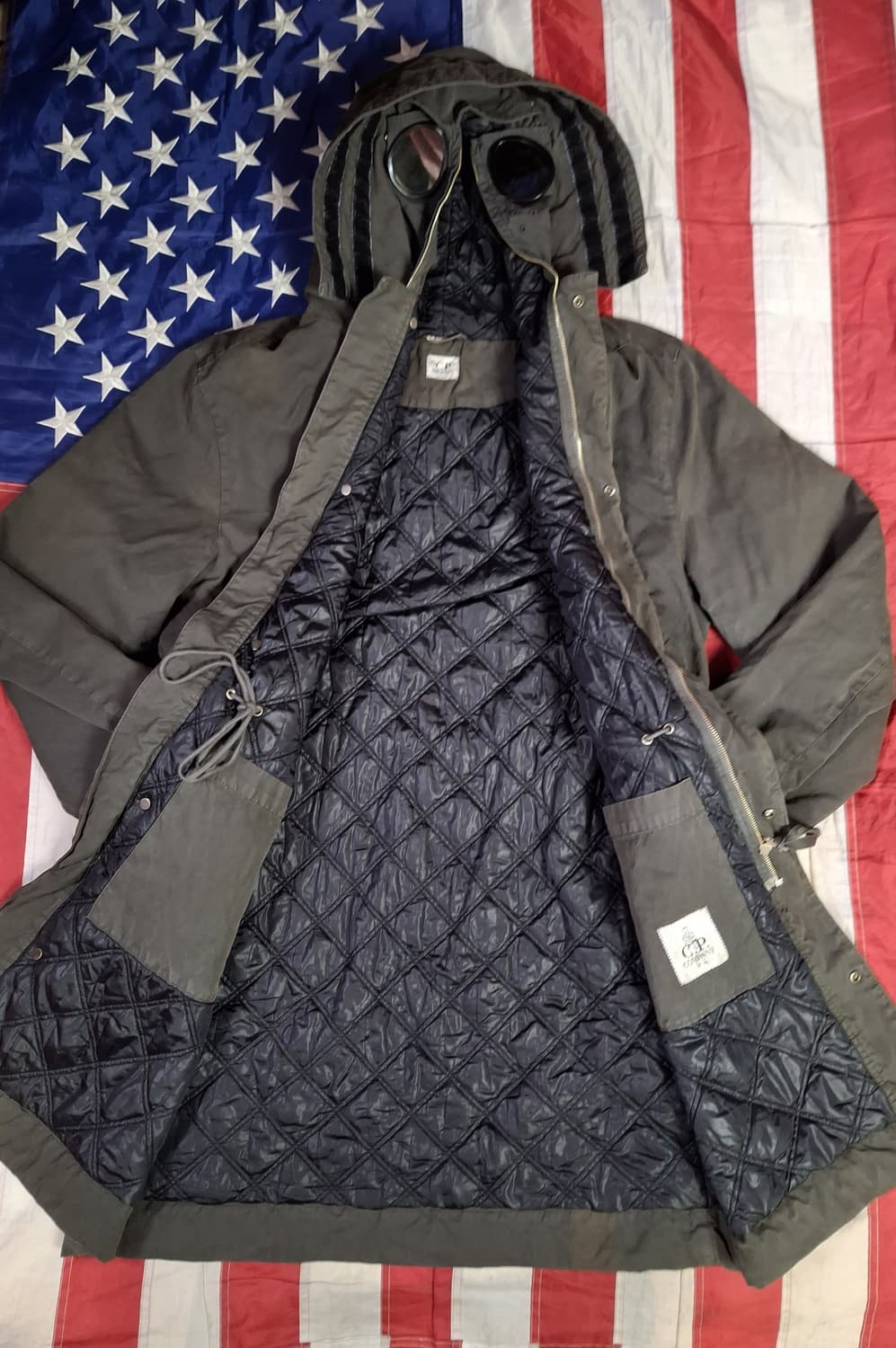 오리지날 C.P. 컴퍼니 고글 워싱 롱야상 상품이미지9