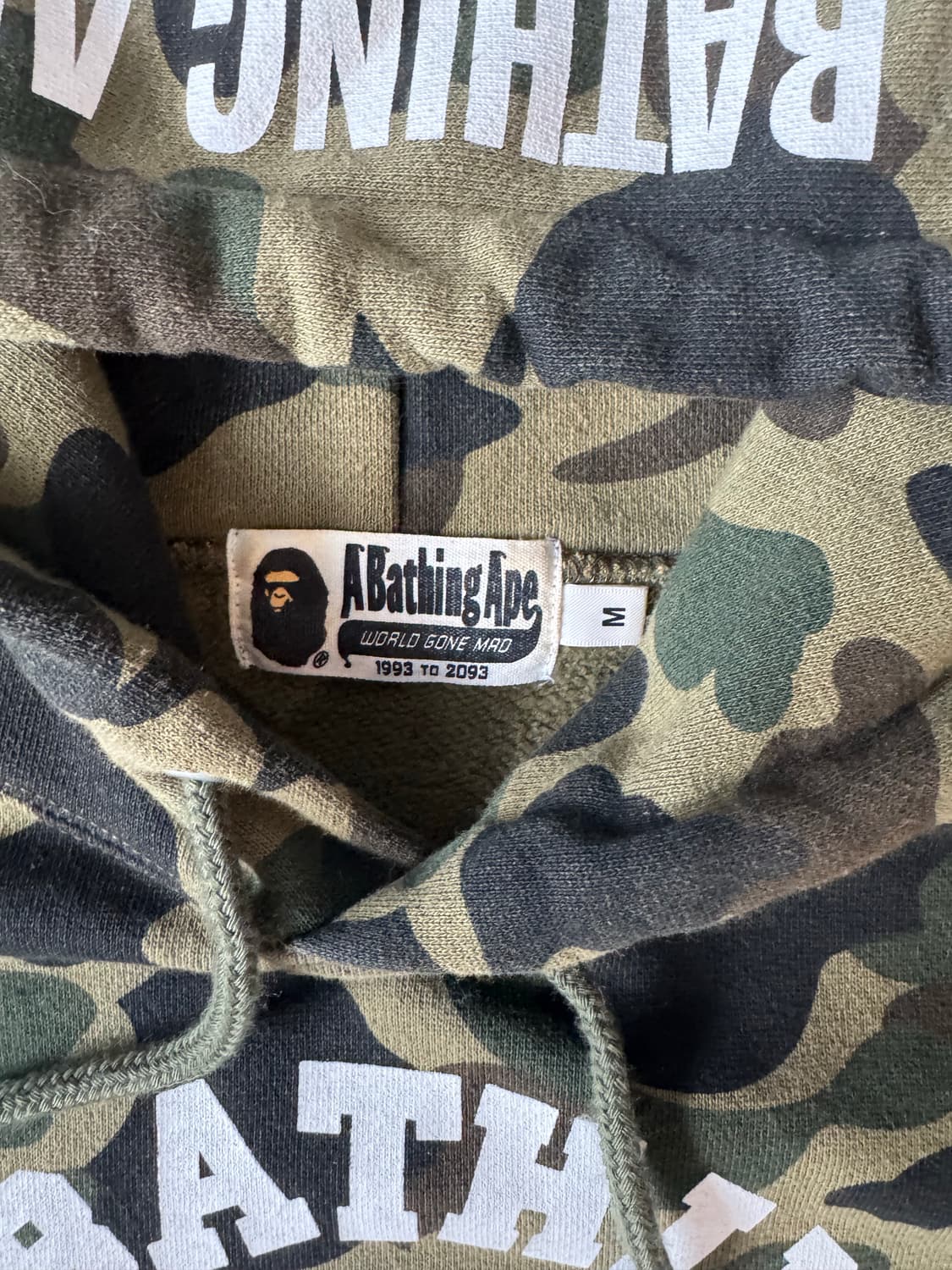 Bape 1st 카모 컬리지 후드 상품이미지3