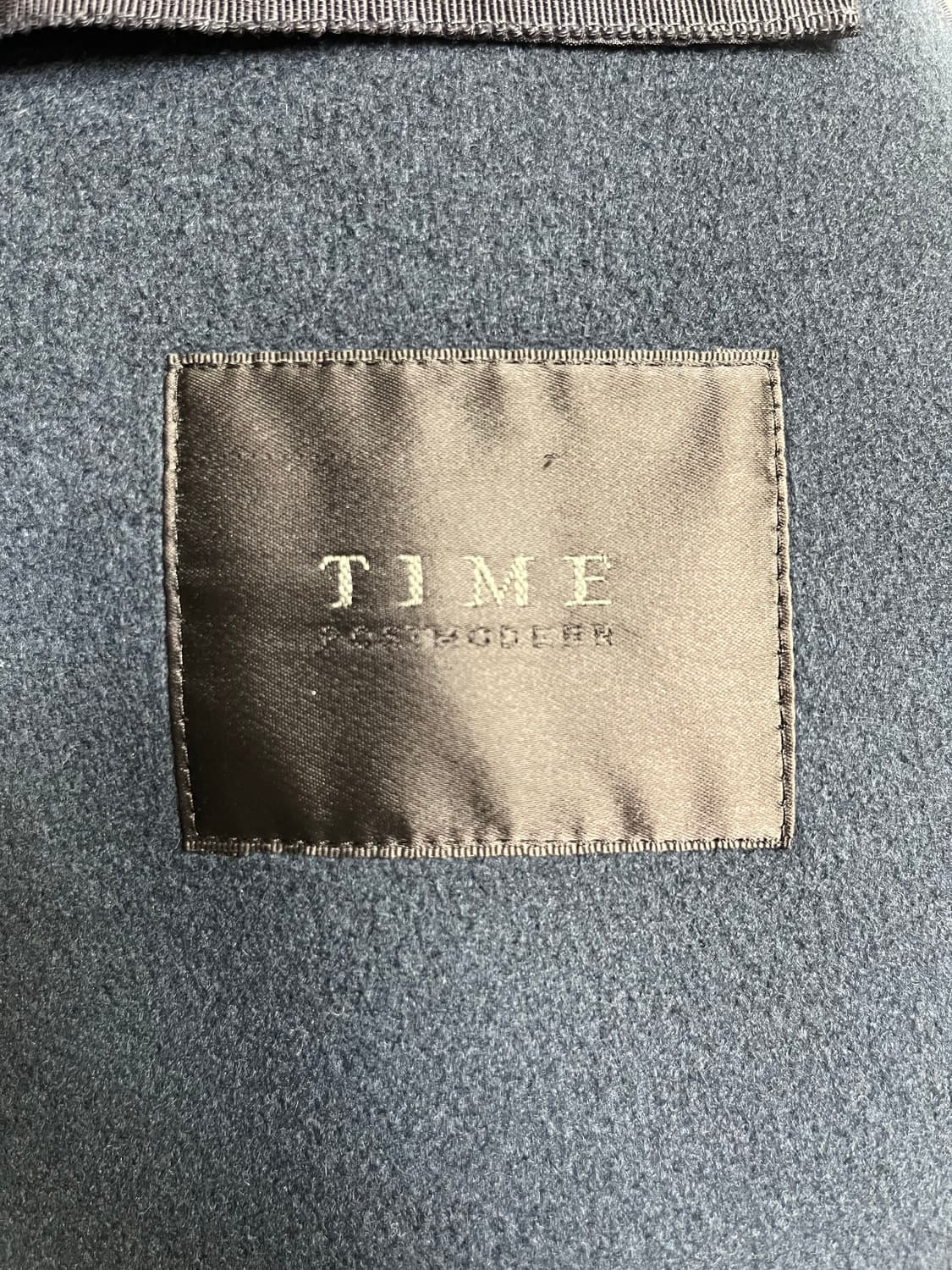 타임옴므 터콰이즈 캐시미어 세미오버핏 핸드메이드 더블코트 105사이즈 상품이미지5