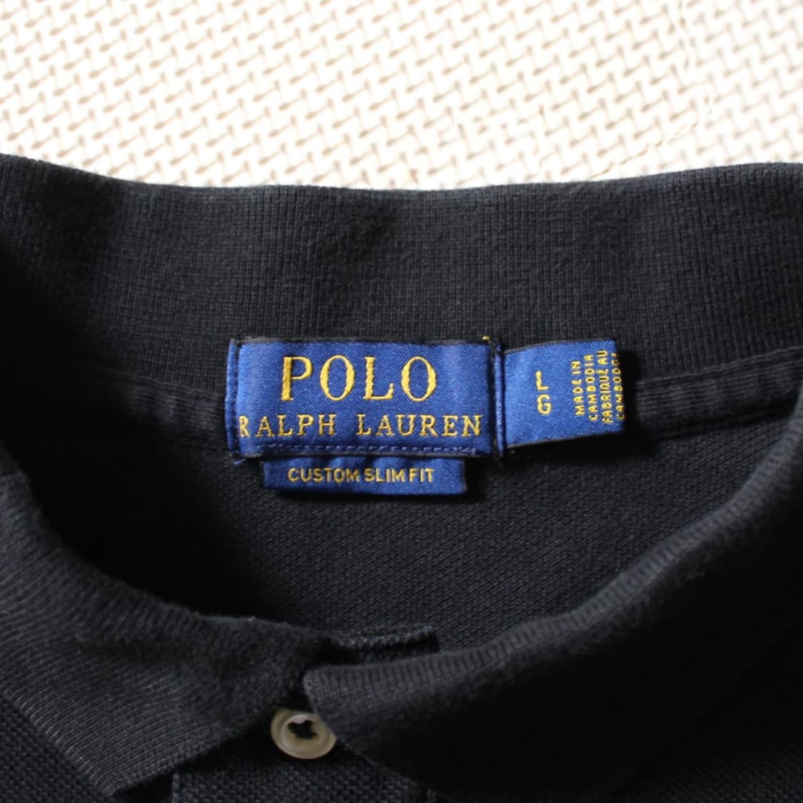 Polo 폴로 랄프로렌 블랙 카라 롱 슬리브 상품이미지4