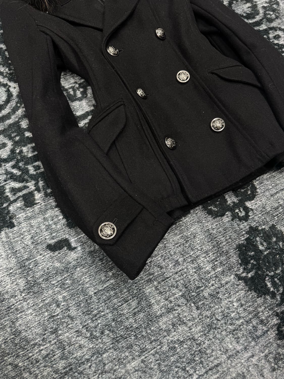 Gostar de fuga trimming fur double jacke 상품이미지4