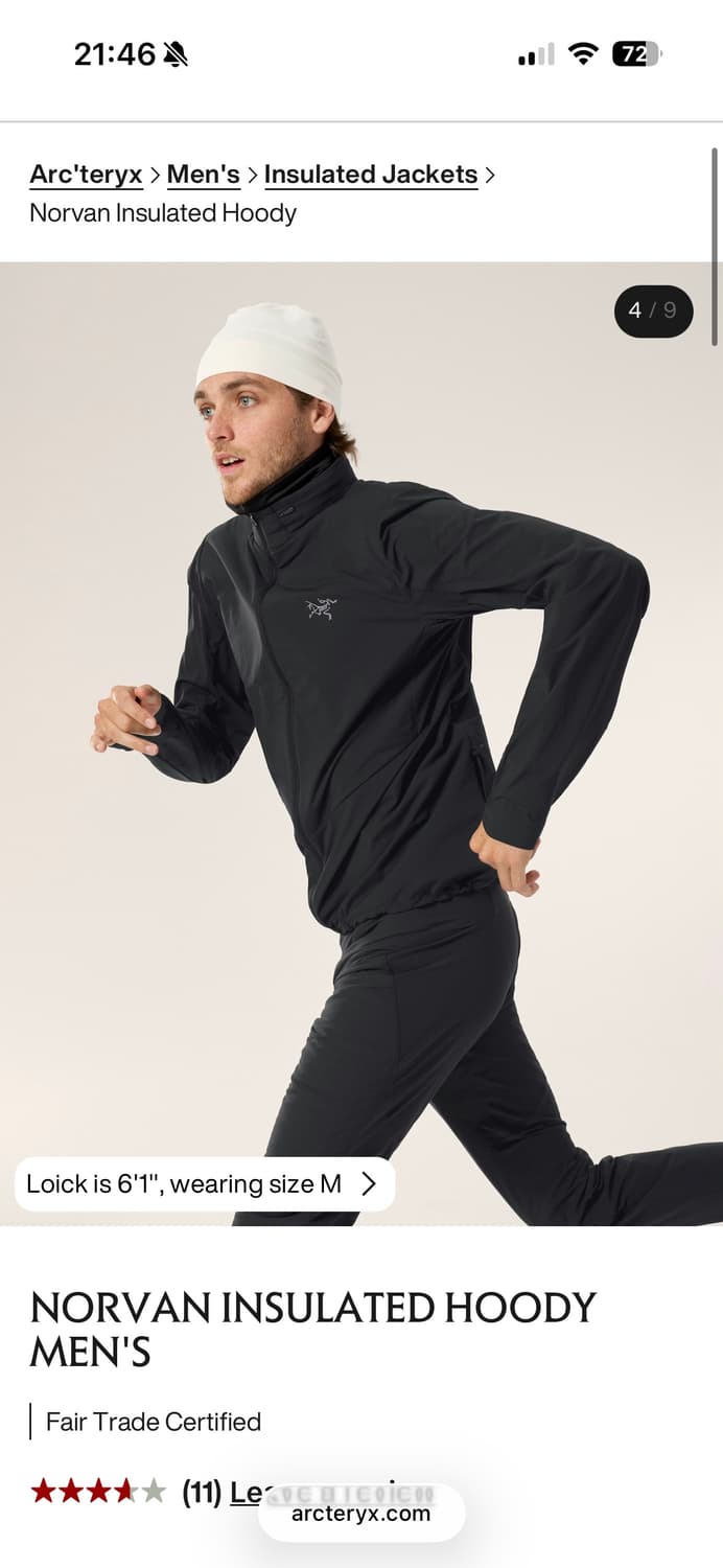 [XL] 아크테릭스 노반 인슐레이티드 후디 자켓 상품이미지6