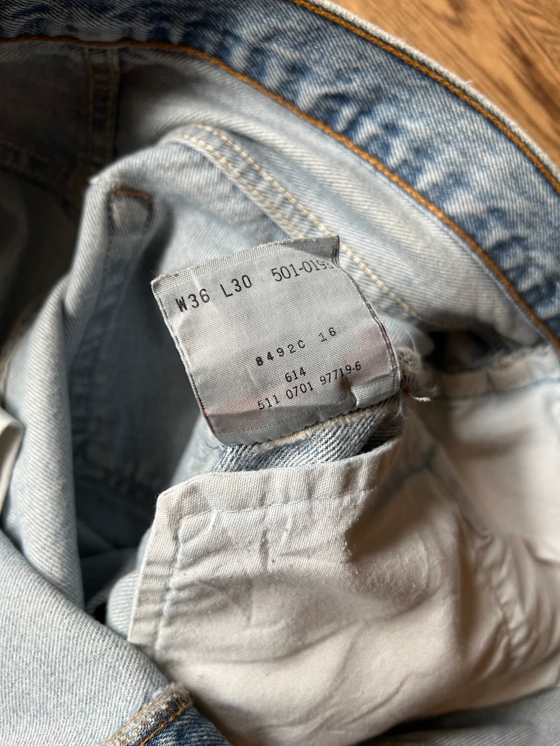 [36]00's 리바이스 501 Made in USA 데님 팬츠 S22 상품이미지6