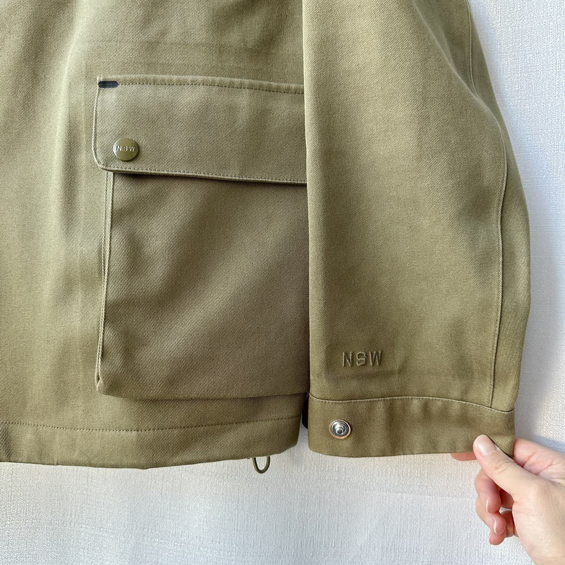 나이키 NSW 사이드라인 자켓 밀리터리 카키 M 상품이미지3