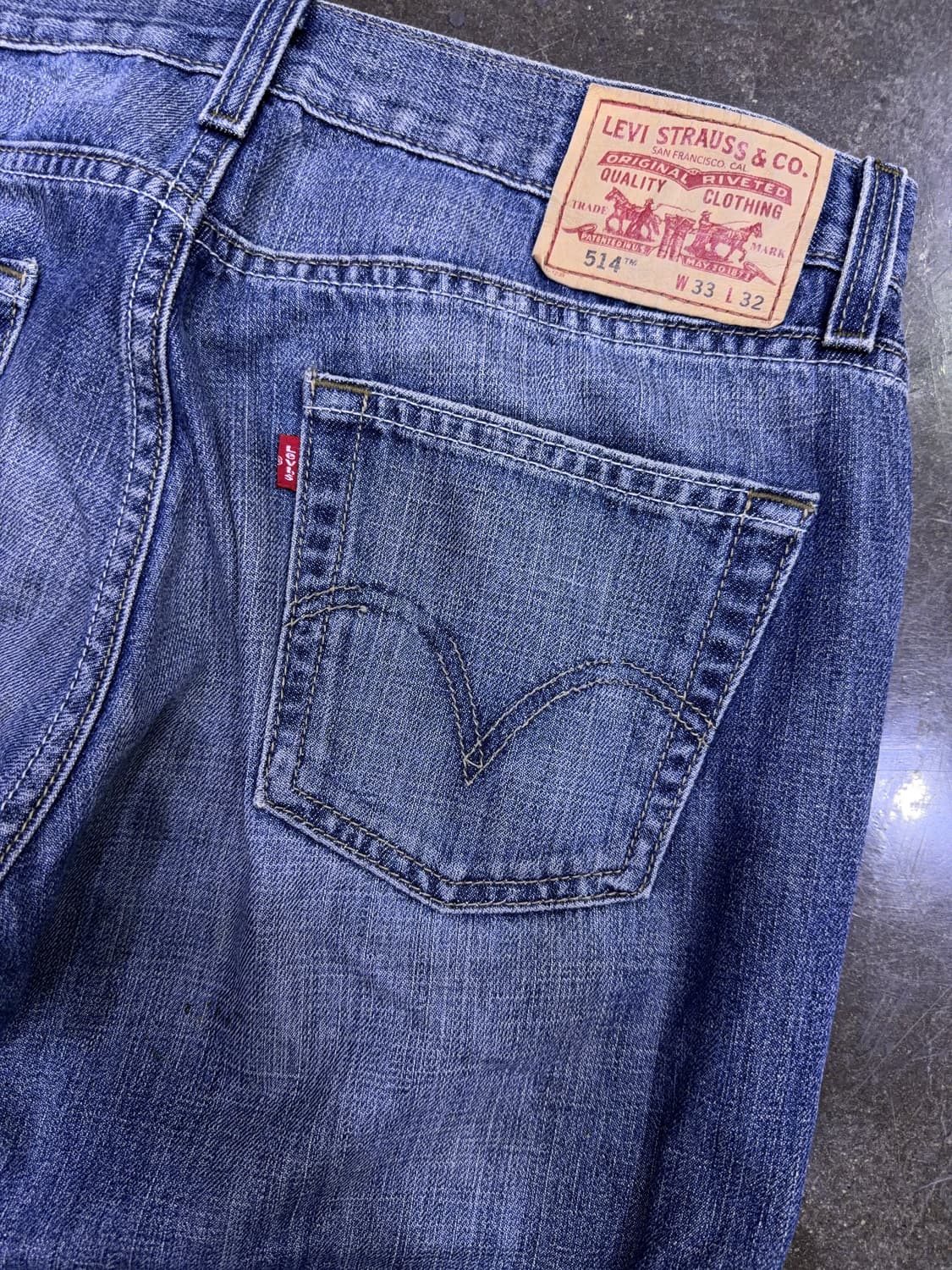 리바이스 514 00's 슬림 스트레이트핏 빈티지 워싱 데님팬츠 33 상품이미지8