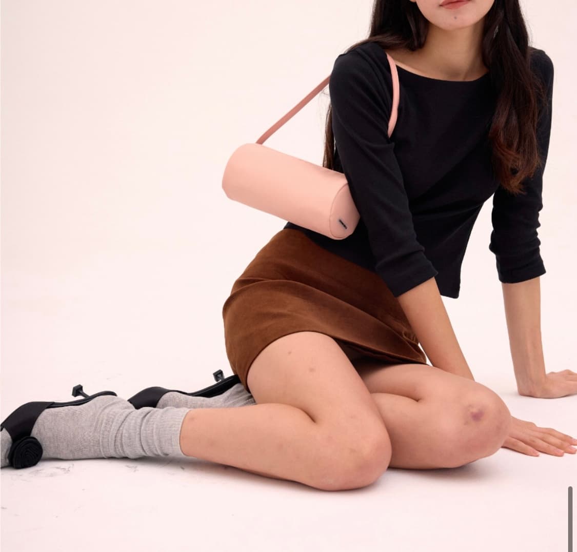 리모네 Lemone 튜브백 Tube bag Nylon pink 상품이미지1