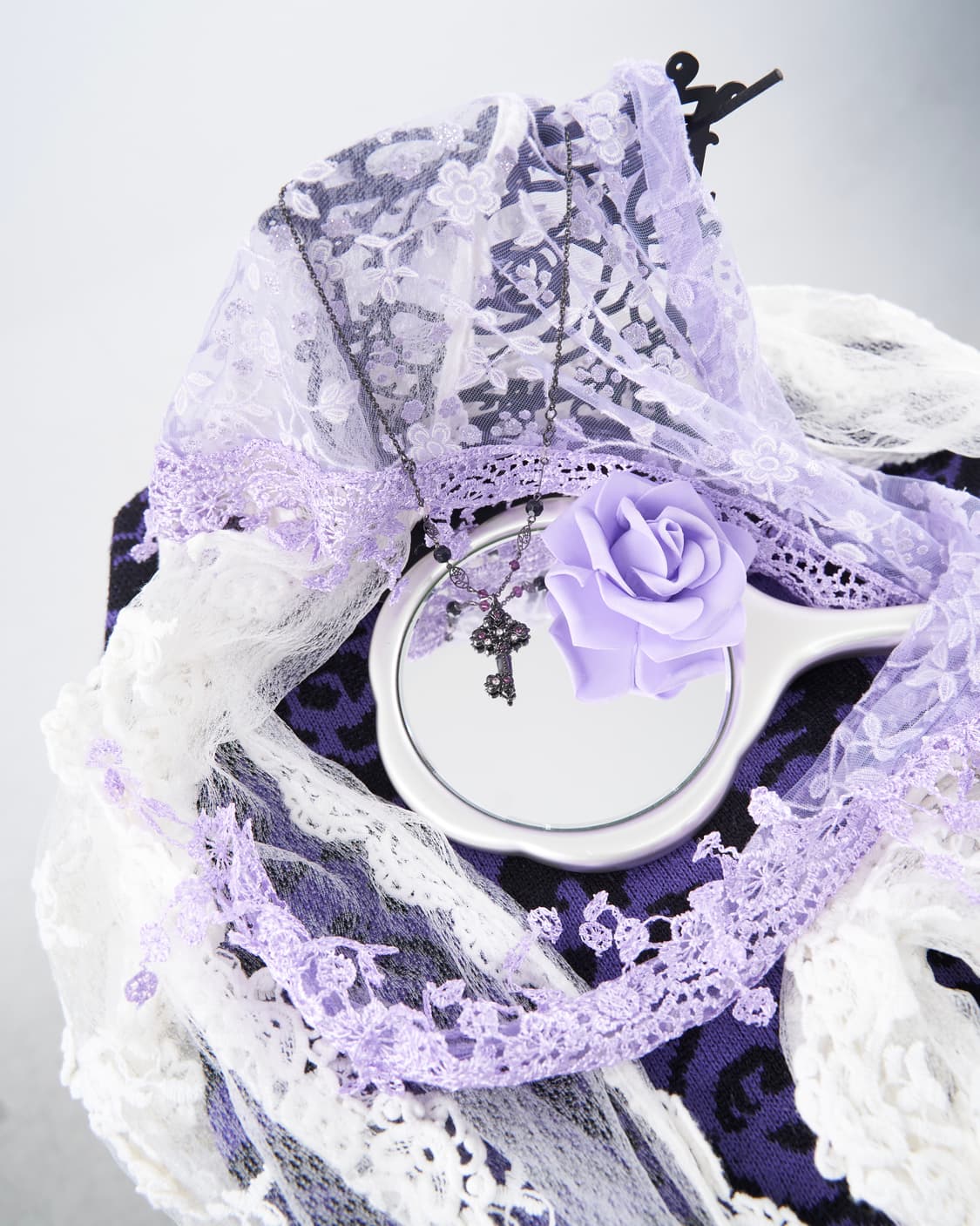 Anna sui 비즈 큐빅 시크릿 키 팬던트 목걸이 상품이미지3