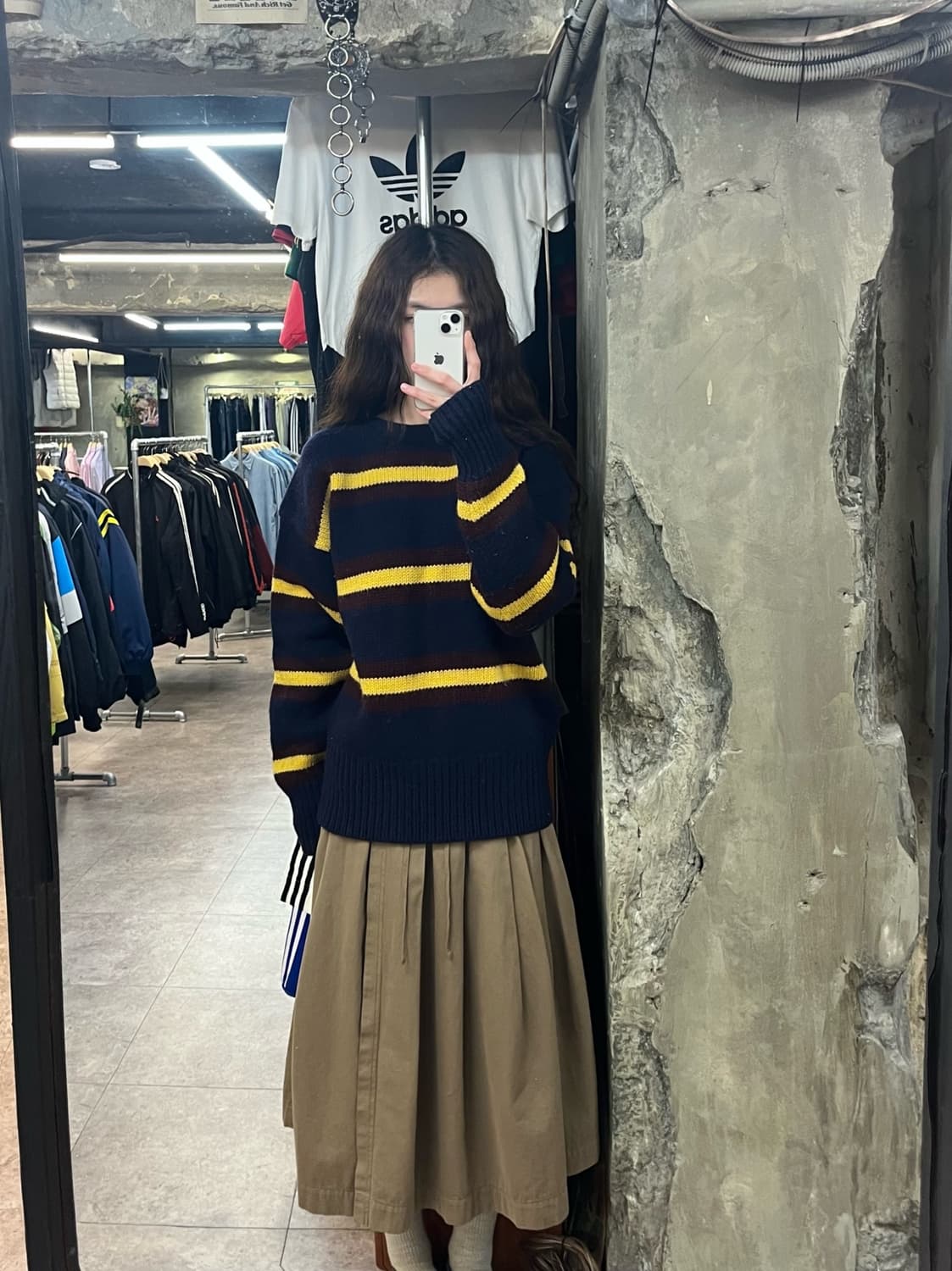 폴로 랄프로렌 스트라이프 울 니트 네이비 L#csz2542  상품이미지2