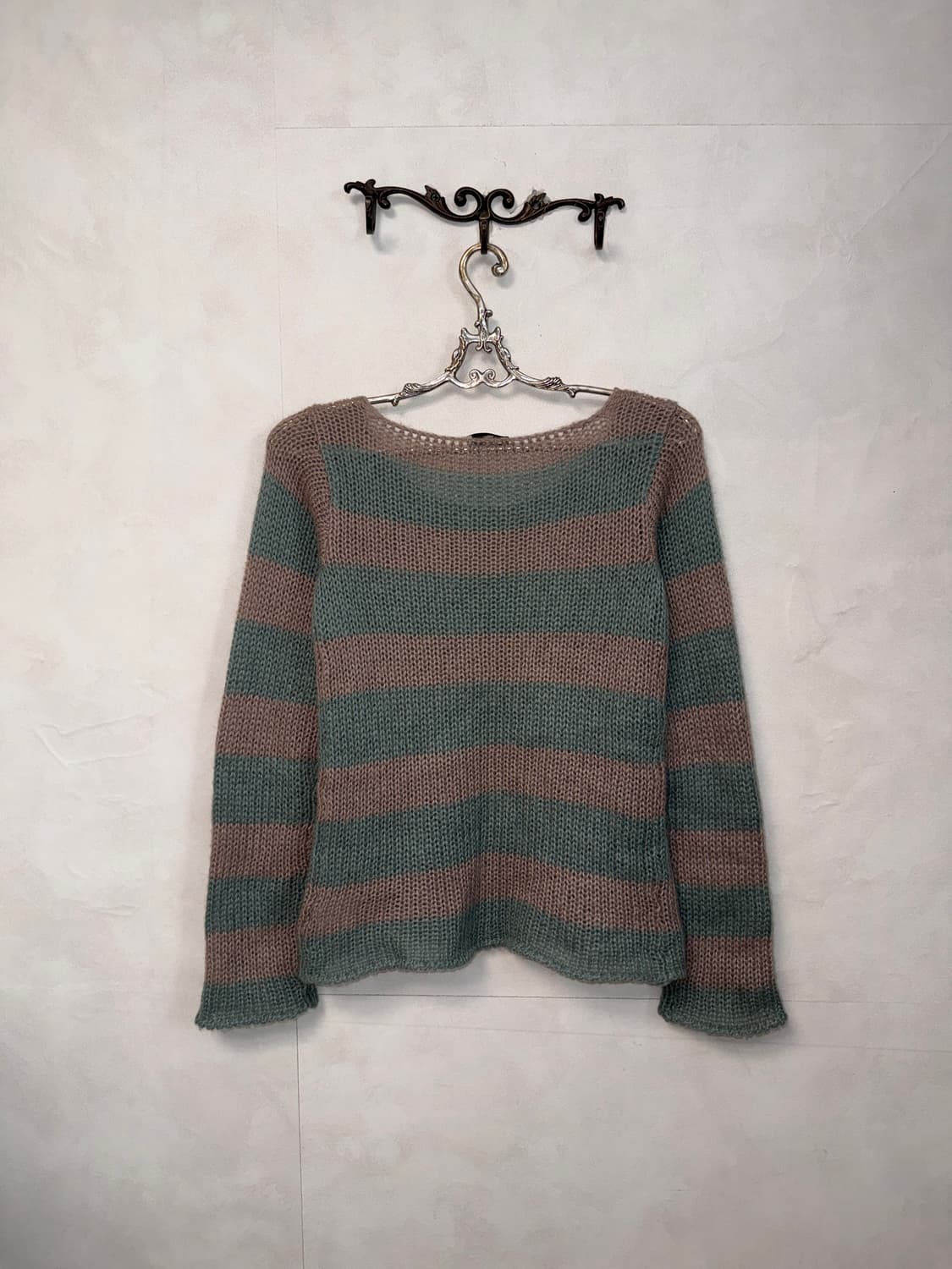 Emporio Armani pink blue stripe knit 상품이미지5