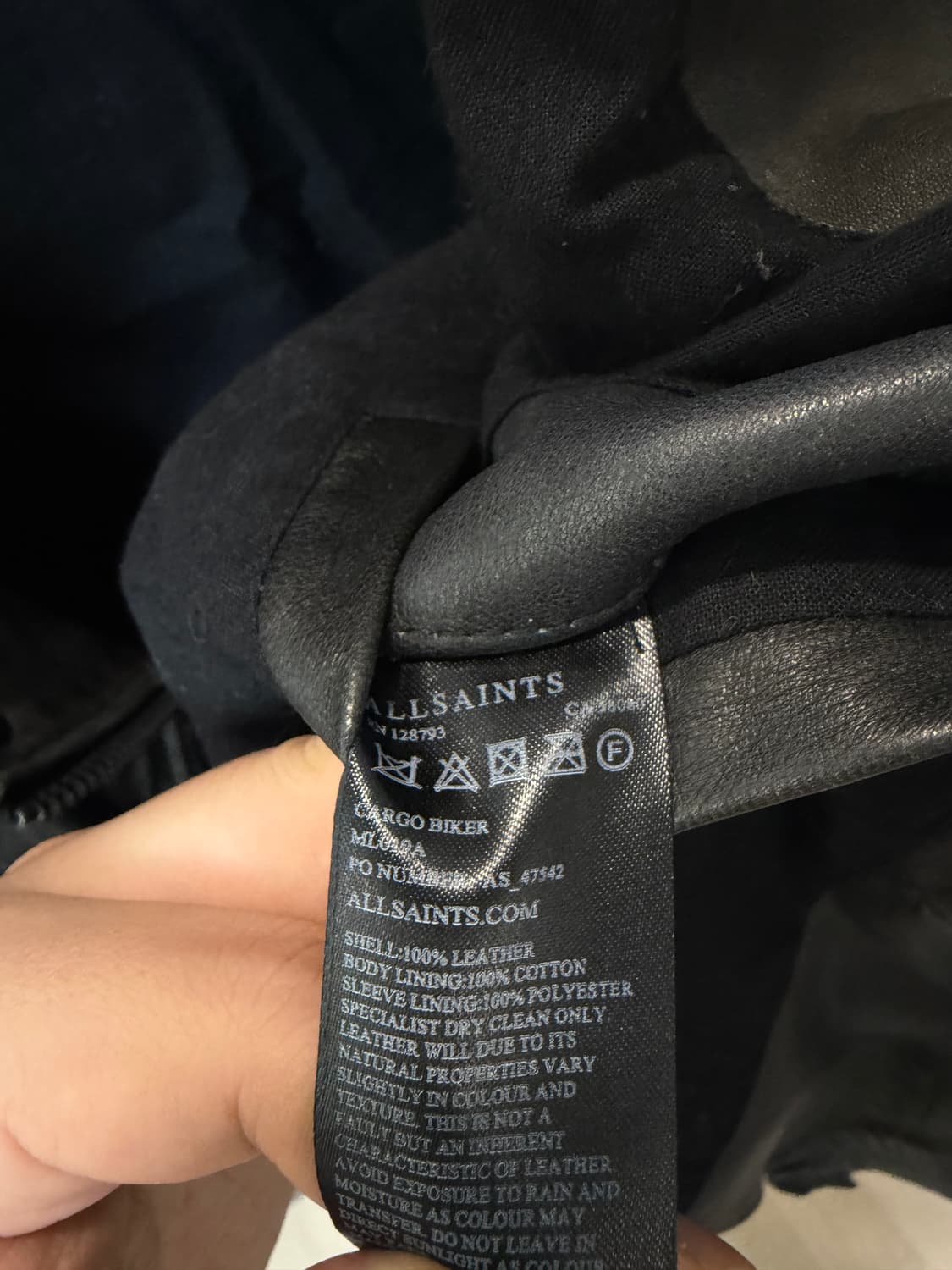 (L) Allsaints 올세인츠 바이커 라이더 가죽자켓 상품이미지6