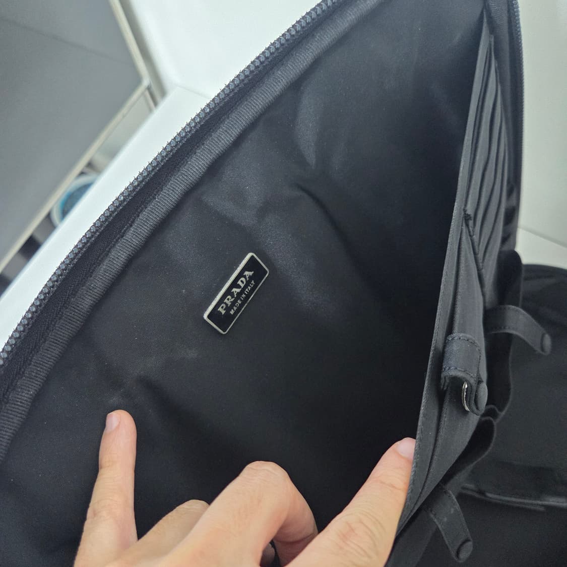 프라다 빈티지 삼각로고 서류가방 상품이미지5