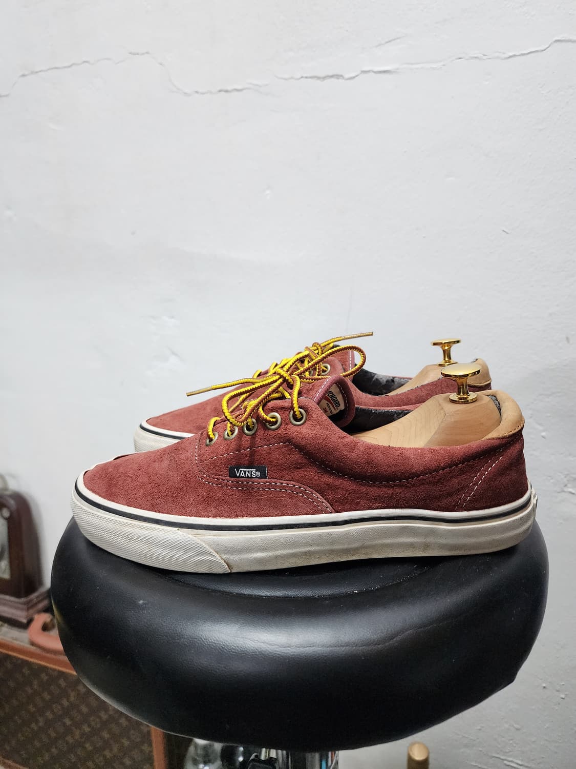 반스 에라59 스웨이드 버건디 스니커즈 상품이미지4
