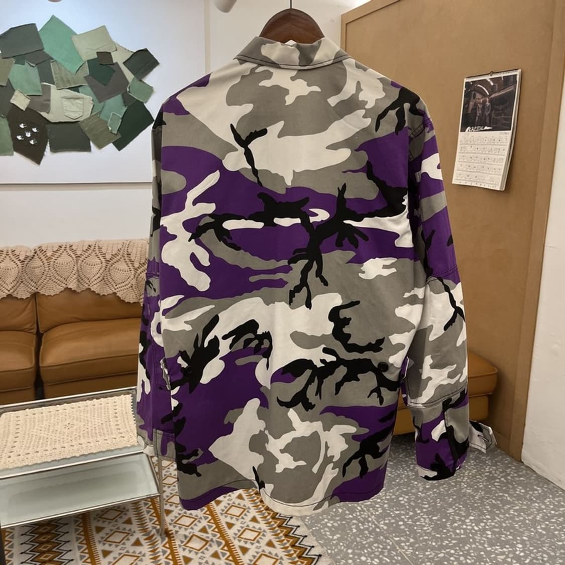 로스코 스트릿 밀리터리 BDU 퍼플 카모 워크 자켓 M C10668 상품이미지4