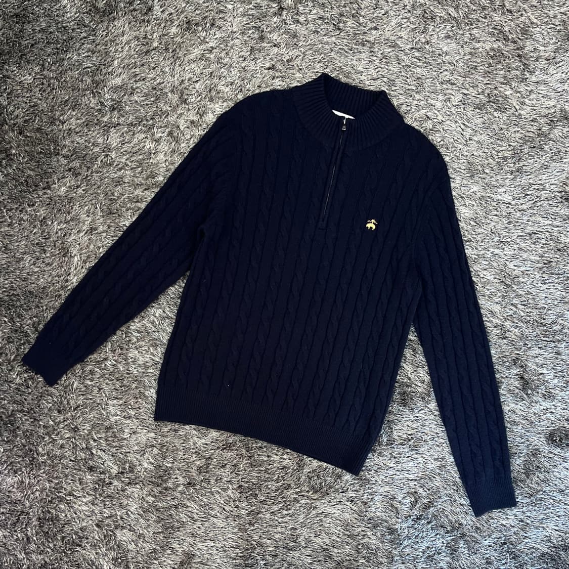 브룩스브라더스 남성 울 100% 하프넥 니트 L(105) 상품이미지1