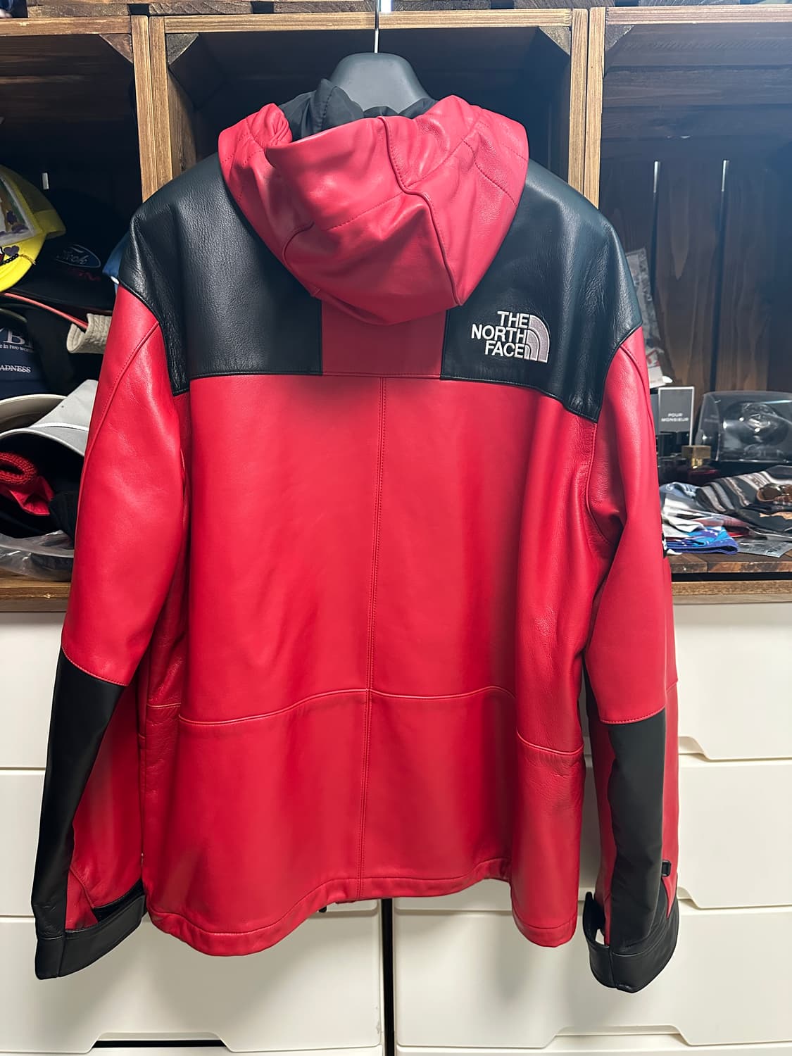 슈프림 노스페이스 레더 마운틴 레드 XL 상품이미지2