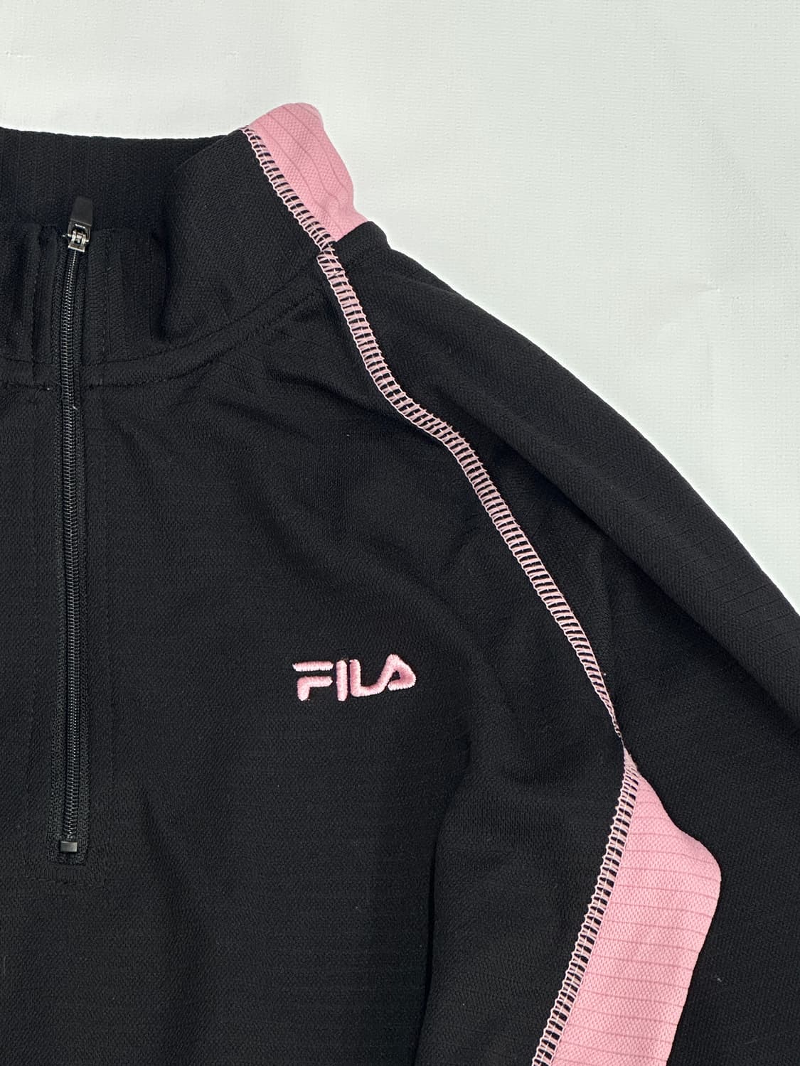 재팬 기능성 휠라 긴팔티셔츠 스포츠 스포티 반집업 아노락 트레이닝 상품이미지4