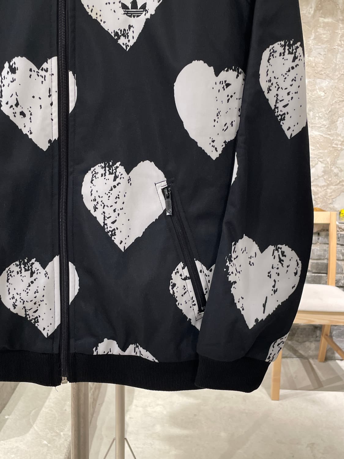 아디다스 블랙 벌키 하트 파이어버드 트랙 져지 상품이미지5