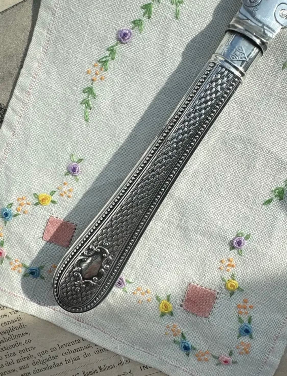 [레어]빅토리아시대 앤틱 실버플레이트 버터나이프 상품이미지3