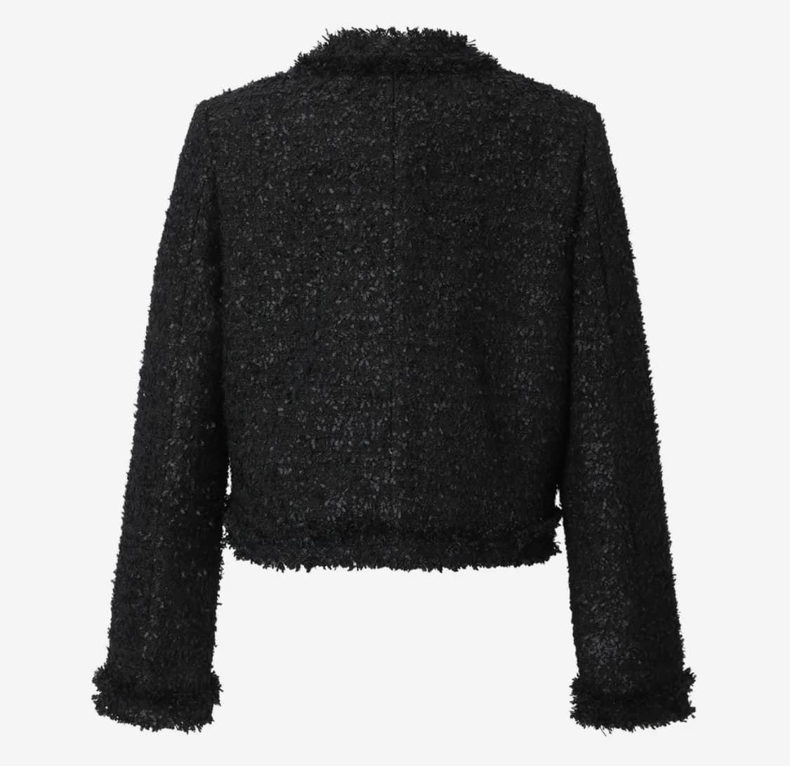 Khaki point 카키포인트 앤틱 크롭 트위드 자켓 블랙 상품이미지4