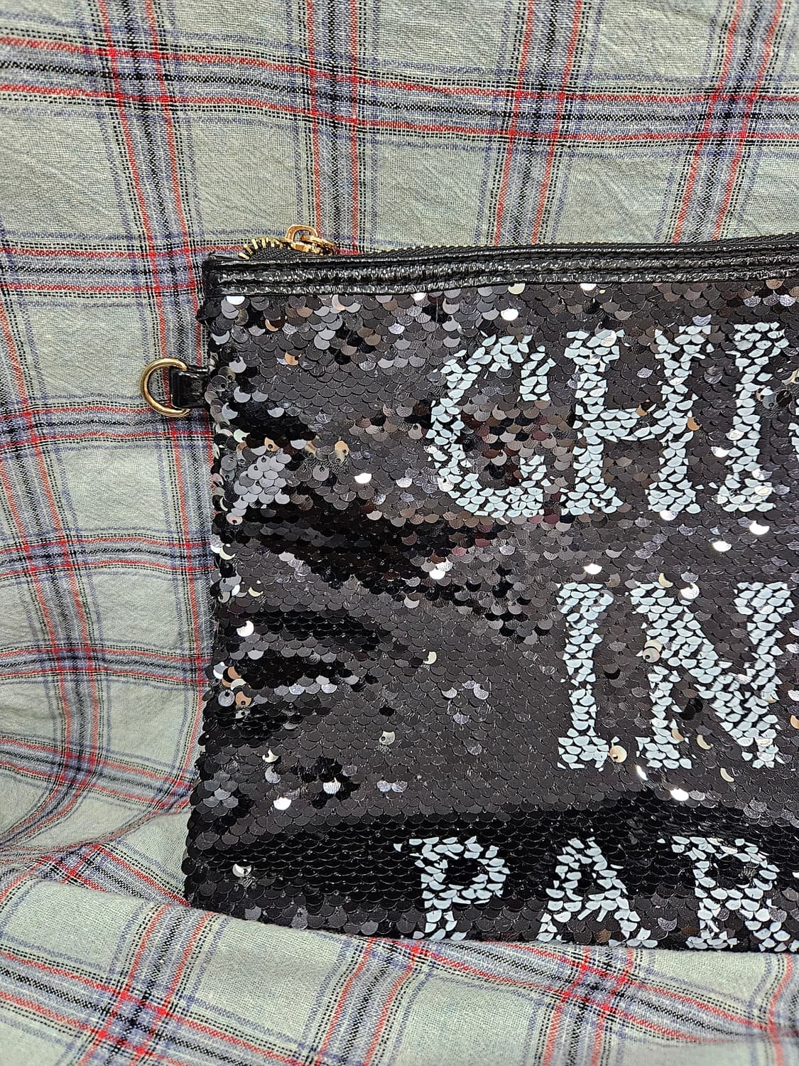 블랙 스팽글 클러치백/크로스백 상품이미지3