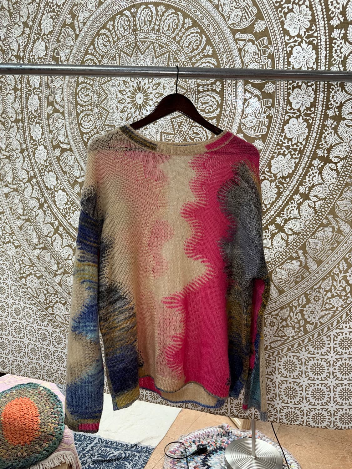 빈티지 멀티컬러 패턴 니트  상품이미지3