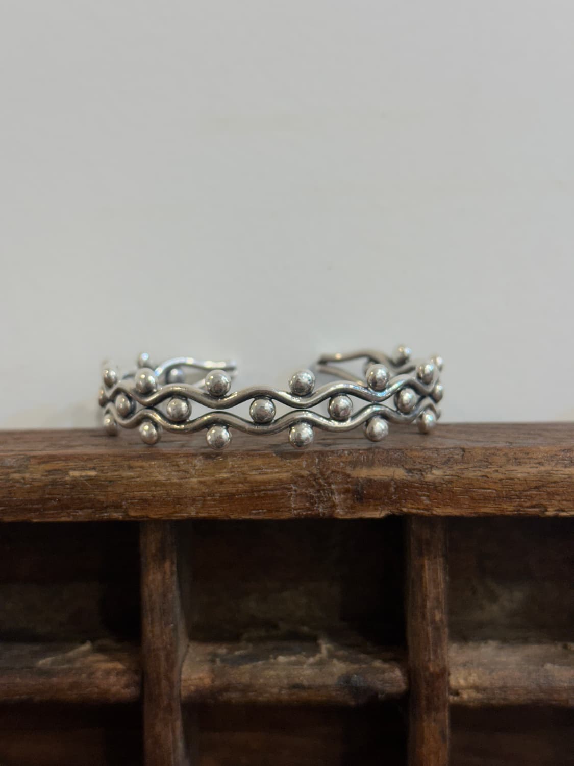Ripple Dot 925Silver Bangle 상품이미지5