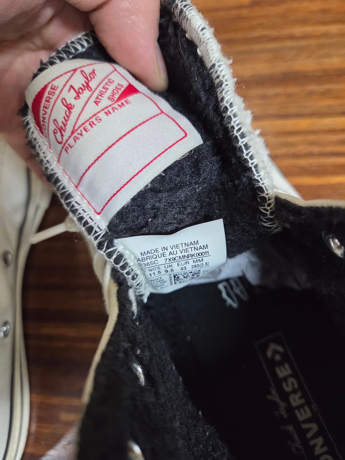 컨버스 척테일러 윈터 안감양털 레더 하이 280 상품이미지4