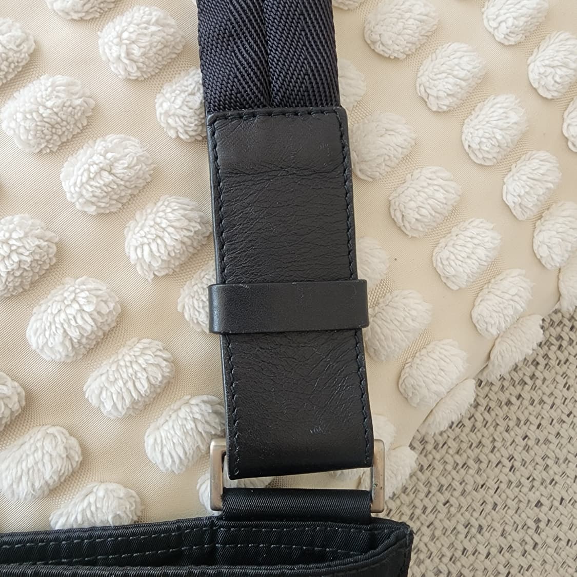 상태최상 프라다 나일론 플랫 미니 크로스백 숄더백 블랙 상품이미지5