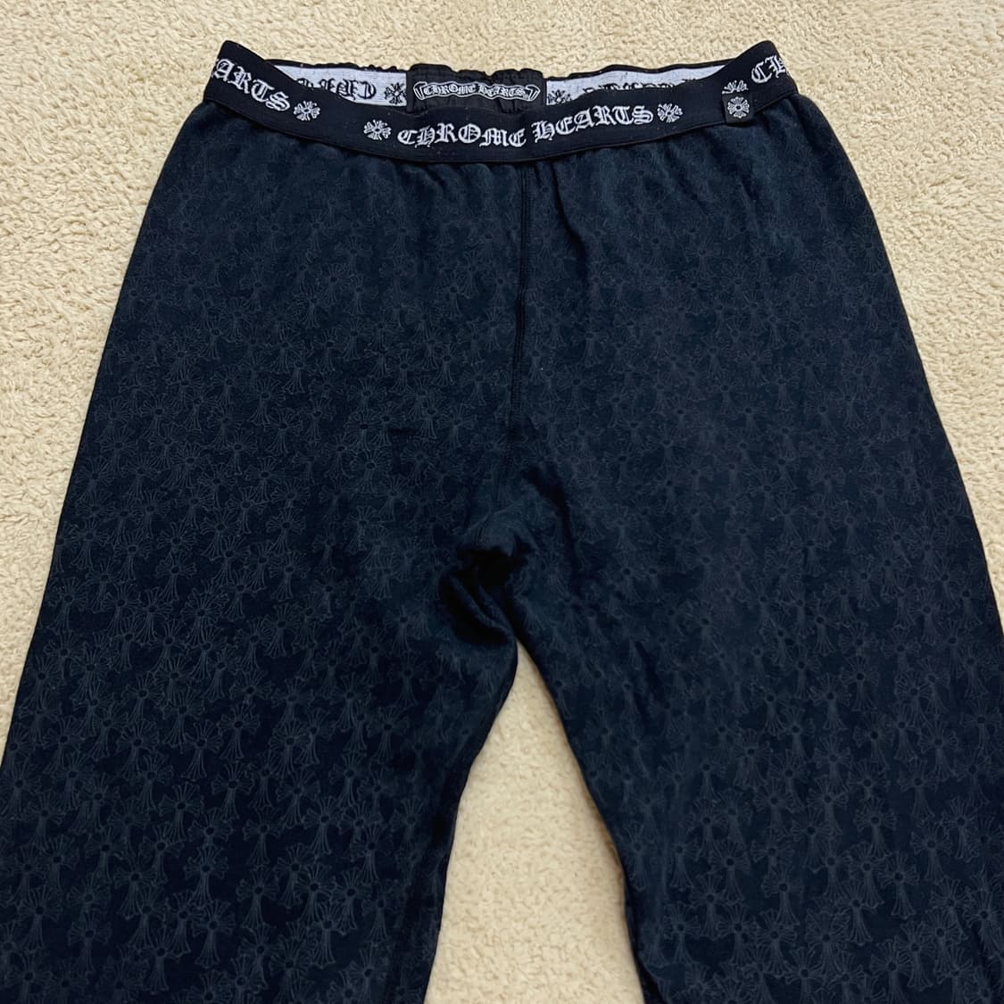 크롬하츠 세메터리 크로스 홀스슈 로고 레깅스 상품이미지1