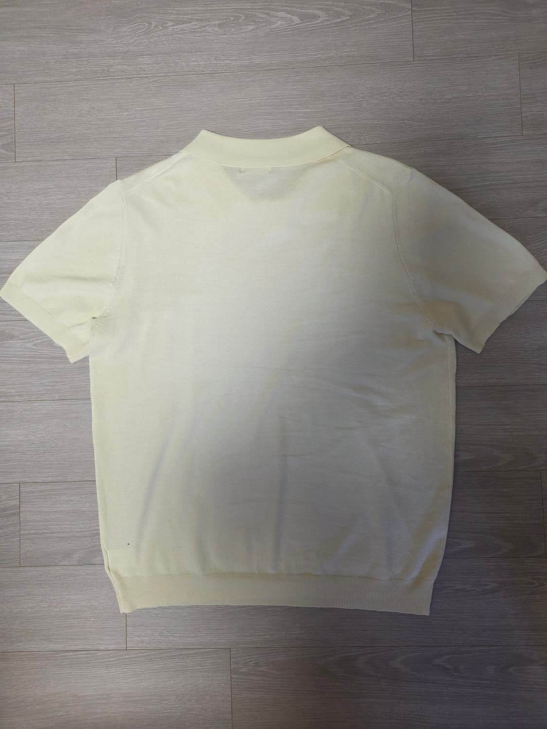 (새상품)ANDO 남자니트 여름니트 반팔 Ivory Beige 105 상품이미지3
