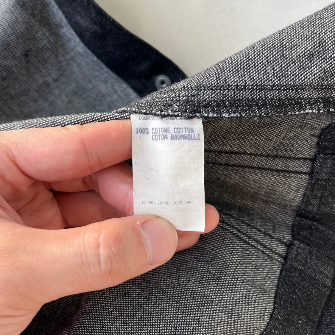 90s 구찌 워시드 데님 셔츠 상품이미지8