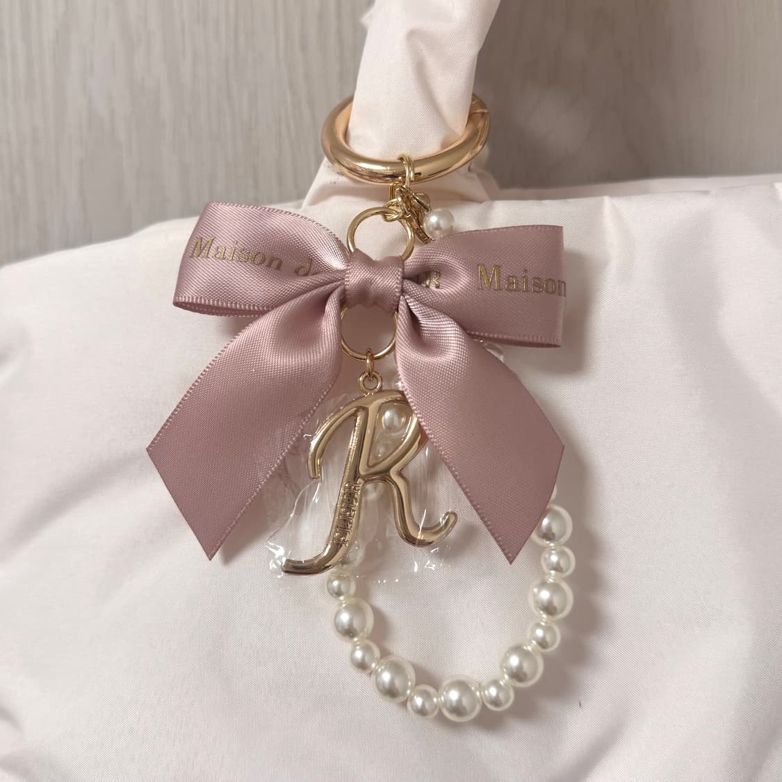 메종드플뢰르 리본 패딩백 상품이미지3