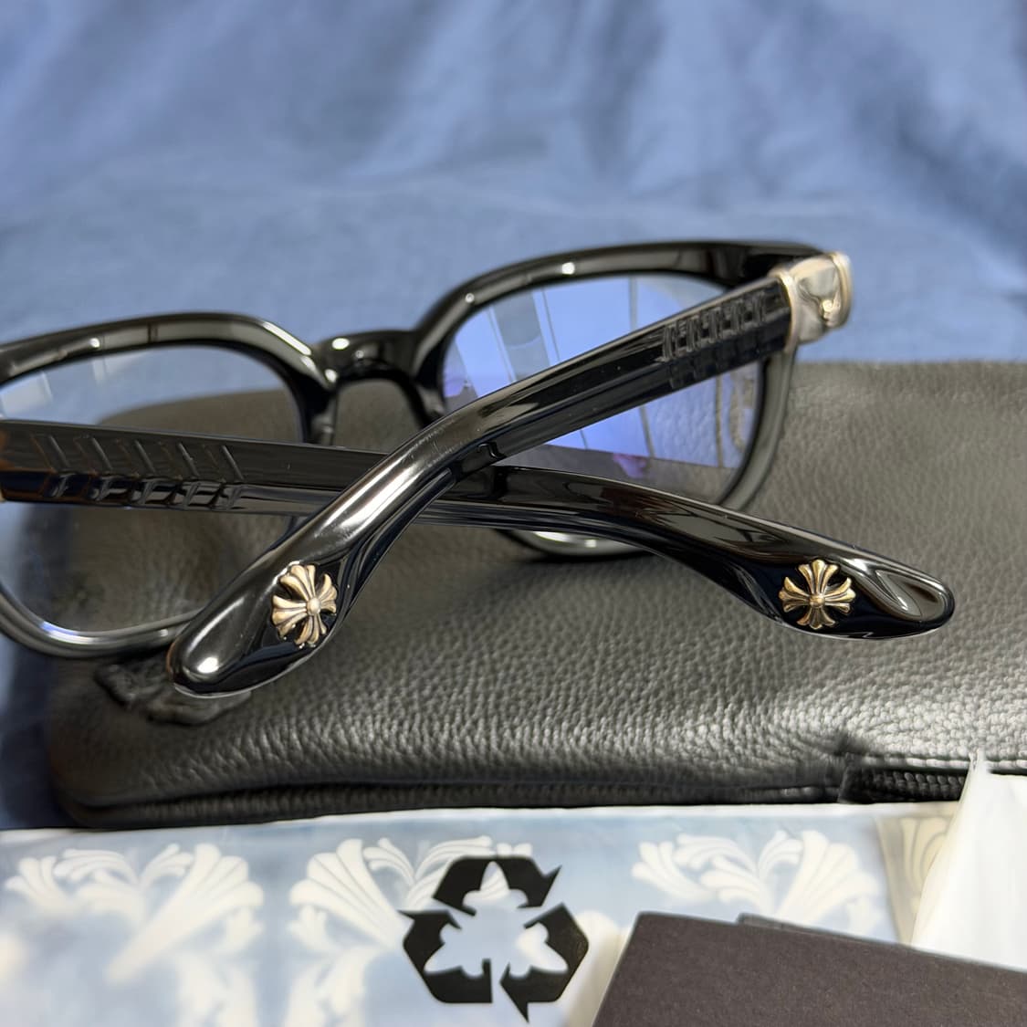 (OS) 25FW 크롬하츠 WELL HELL YEAH 안경 블랙 은장 상품이미지7