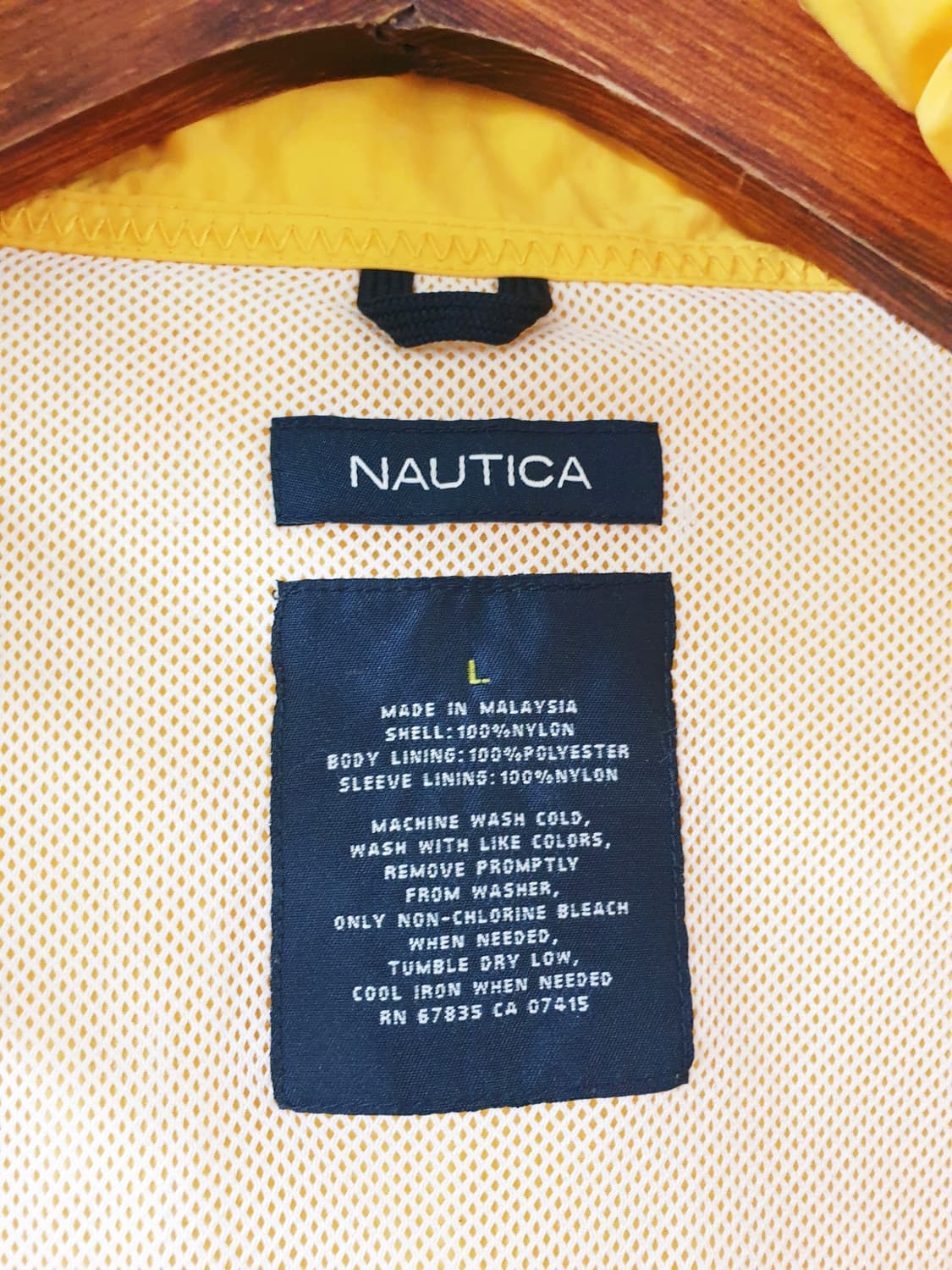 노티카 올드스쿨 거의새거 남성바람막이 오버핏 100 옐로우 상품이미지7