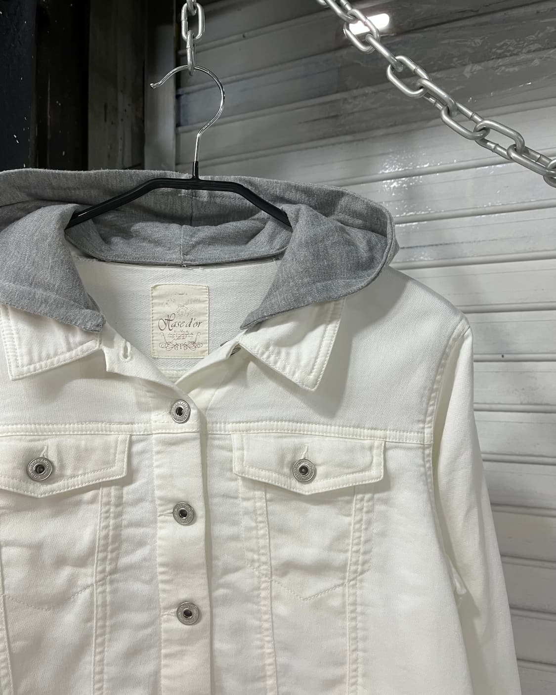 vtg hood trucker jacket 상품이미지4