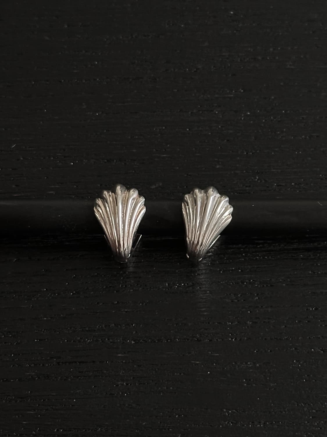 빈티지 실버 쉘 이어링 상품이미지1